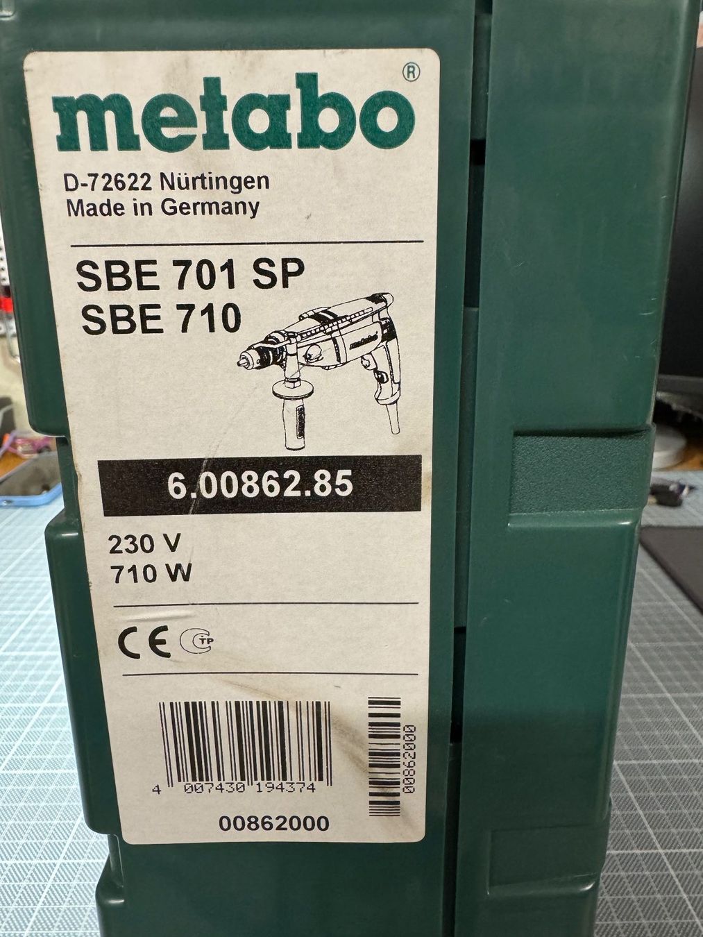 Metabo Trapani: Metabo SBE 701 SP 710 Watt mit Koffer – Usato da Ersigen venduto da Allesmussraus78 6