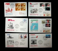 SUISSE  POSTE AÉRIENNE  6 VOLS 1986-1987 /U139