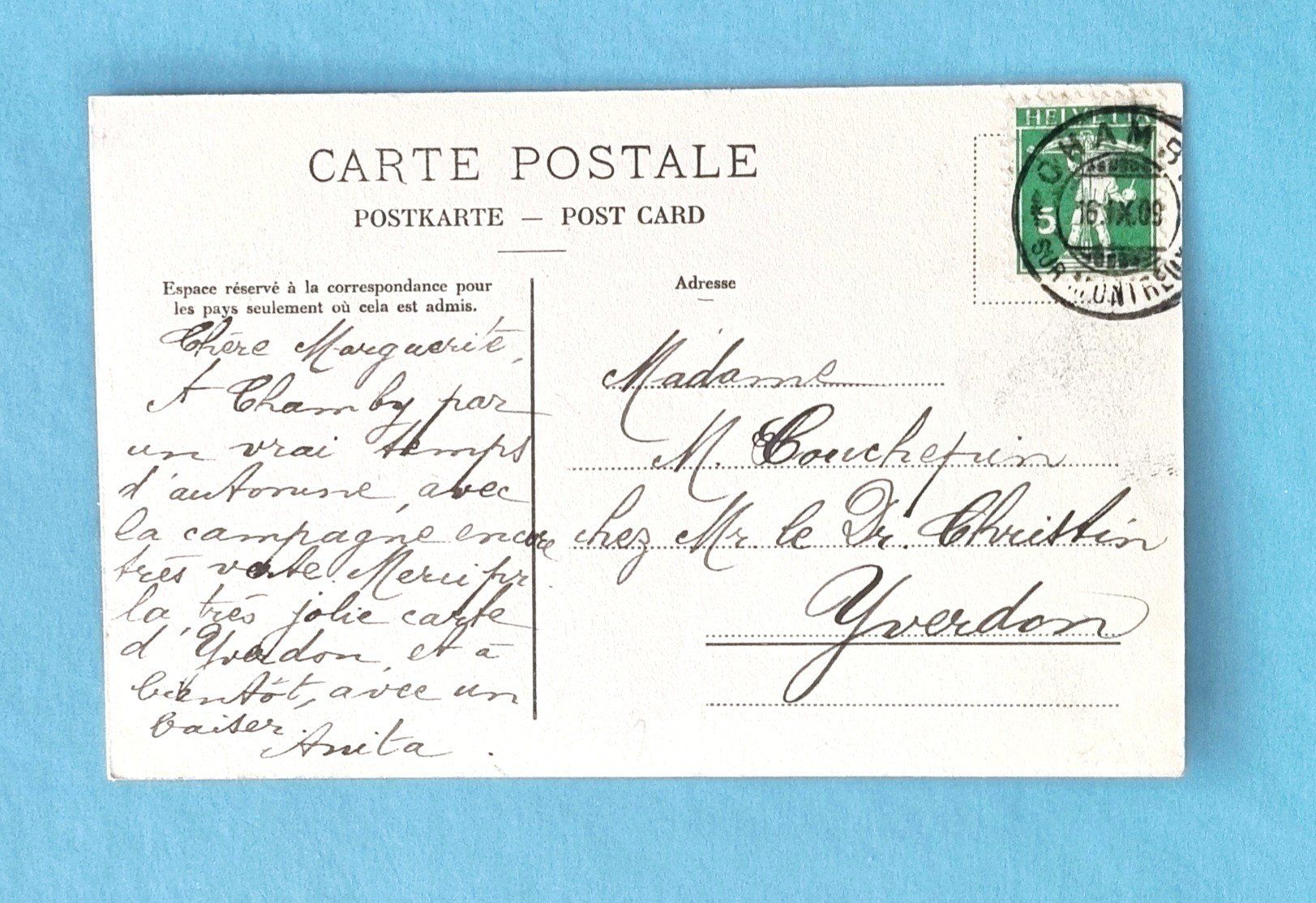 Cartoline postali: Chamby - Glion et Dents du Midi - Chemin de Fer MOB – Usato da Rothrist venduto da RROENK 1