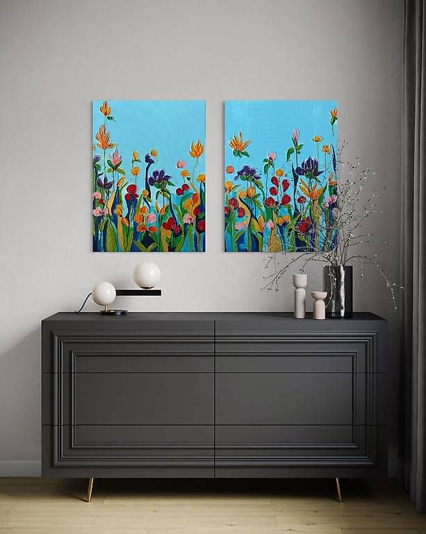 Gemälde: Tableau 58x78 each Acrylic Peinture 2 Set  – Gebraucht aus Meyrin von Gubiskoart 3