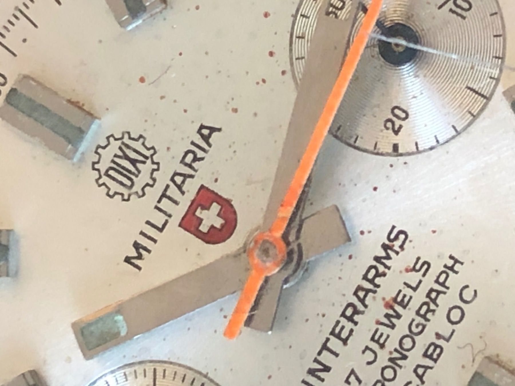 Zenith Orologi: Vintage Militäruhr Chronograph INTERARMS – Usato da Zeihen venduto da Swissmade 2