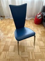 6 Essstühle blau (nur im Set zu verkaufen)