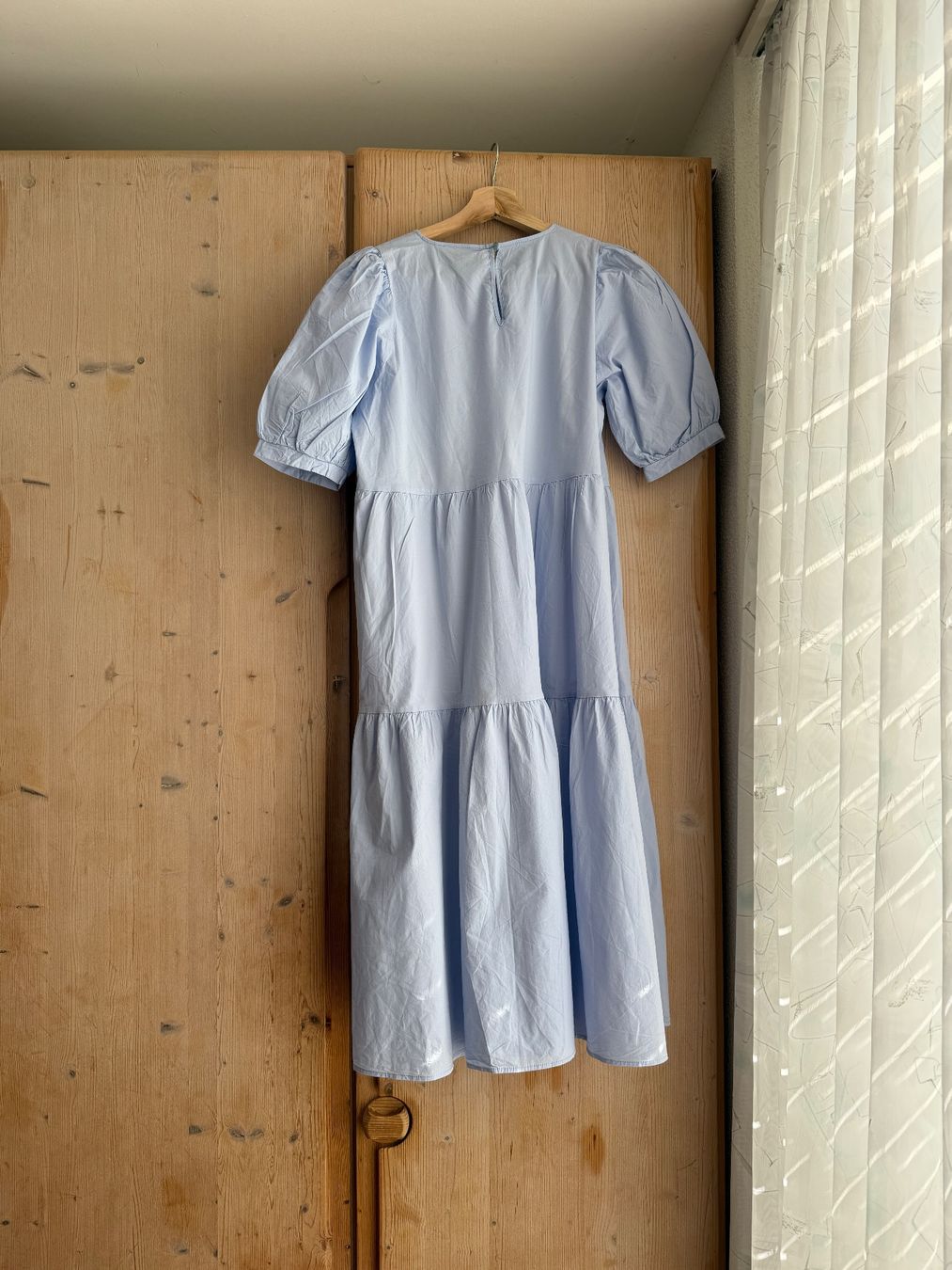 Vestiti: Baumwolle Maxikleid mit Puffärmeln, Gr. S – Usato da Zürich venduto da Eb_ 2