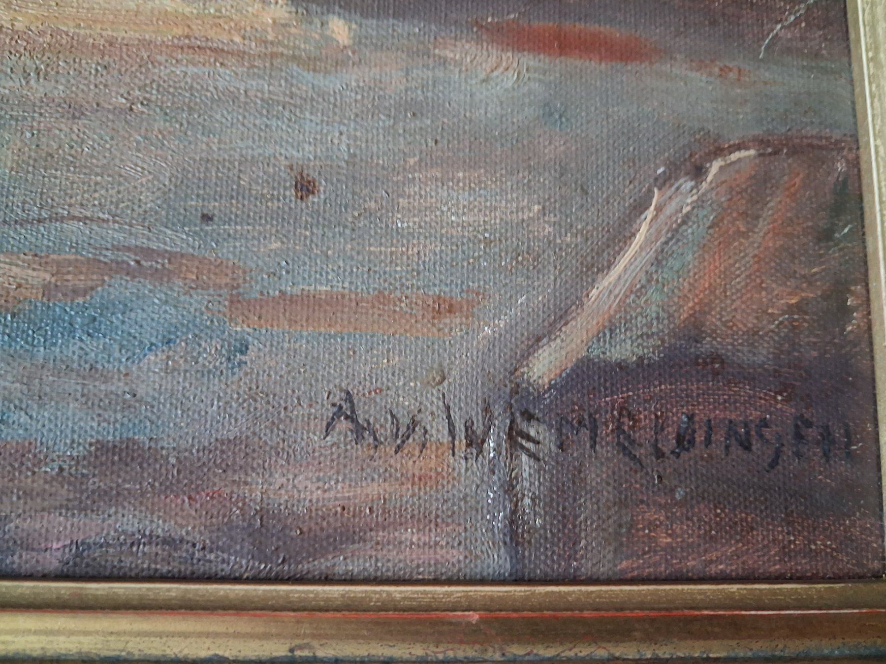 Dipinti: Bild auf Leinwand signiert – Usato da Münsingen venduto da mustang1975 1