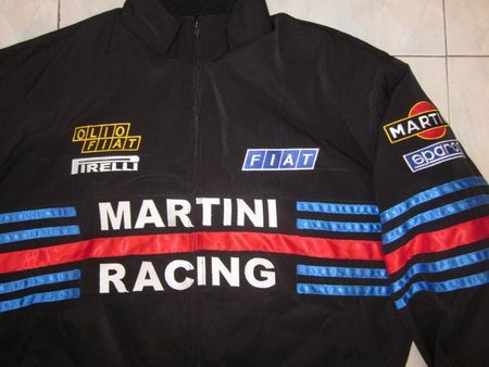 NEU FIAT MARTINI RACING Fan Jacke schwarz alle Größen/Modell