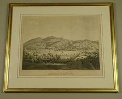 WATTWIL, WATTWYL, TOGGENBURG, GETÖNTE LITHOGRAPHIE UM 1850