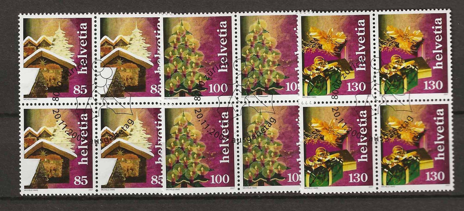 Tutti i francobolli: B1254 - Noel 2007  B4 1er jour – Usato da Trélex venduto da Phil_Albert