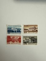 Schweiz Briefmarken Helvetia, S.D.N./B.I.T.-Ausgabe Top!