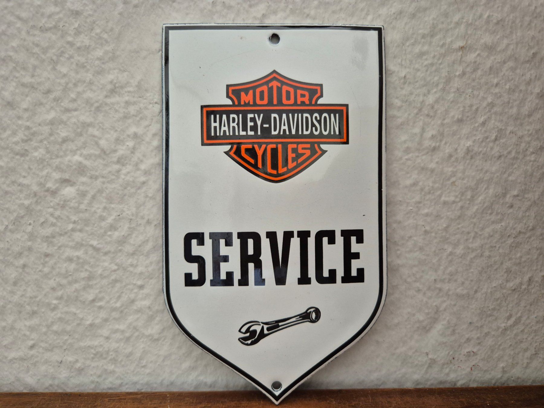 Harley-Davidson Schilder: Emailschild Harley Davidson Service Motorrad Emaille Schild – Neu (gemäss Beschreibung) aus Schaffhausen von pfanis09 1