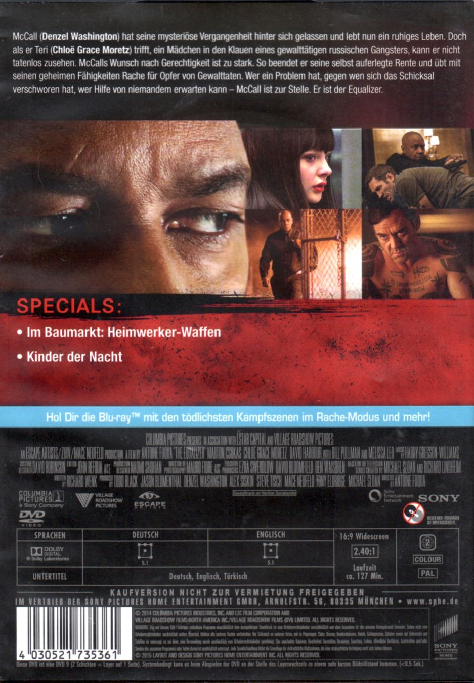 Alle DVDs: DVD: The Equalizer (mit Denzel Washington, Marton Csokas) – Gebraucht aus Tägerig von fil_f8k6 1