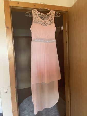 Sommerliches, rosa Kleid mit Spitze, Grösse S