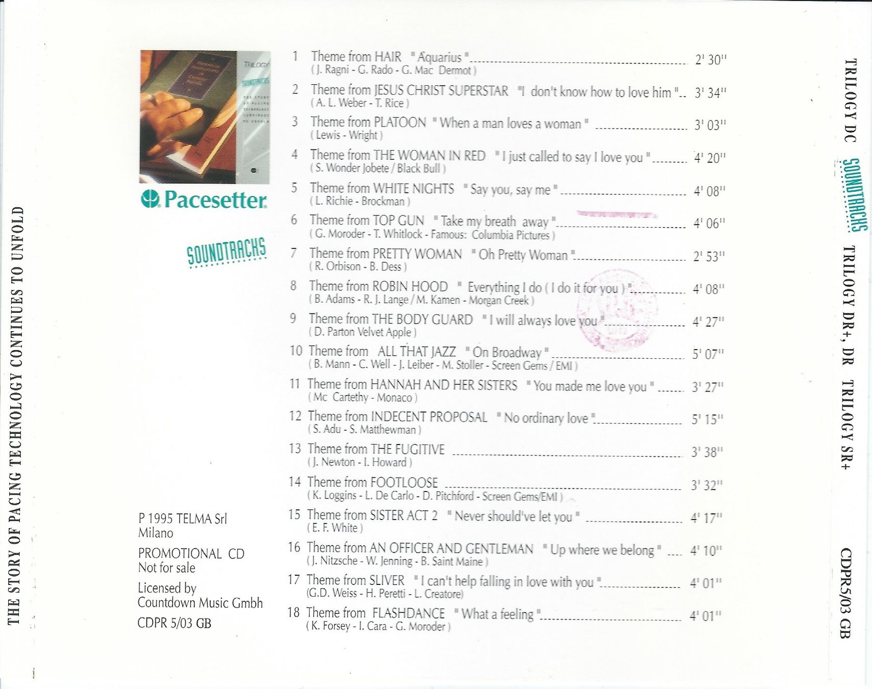 CD: Soundtracks CD - Pacesetter - Trilogy – Usato da Steinhausen venduto da rasuni 2