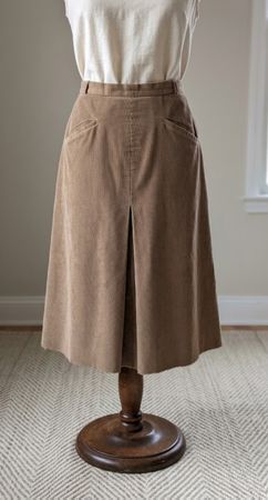 Vintage Cordrock Herbst Gr M handgenäht