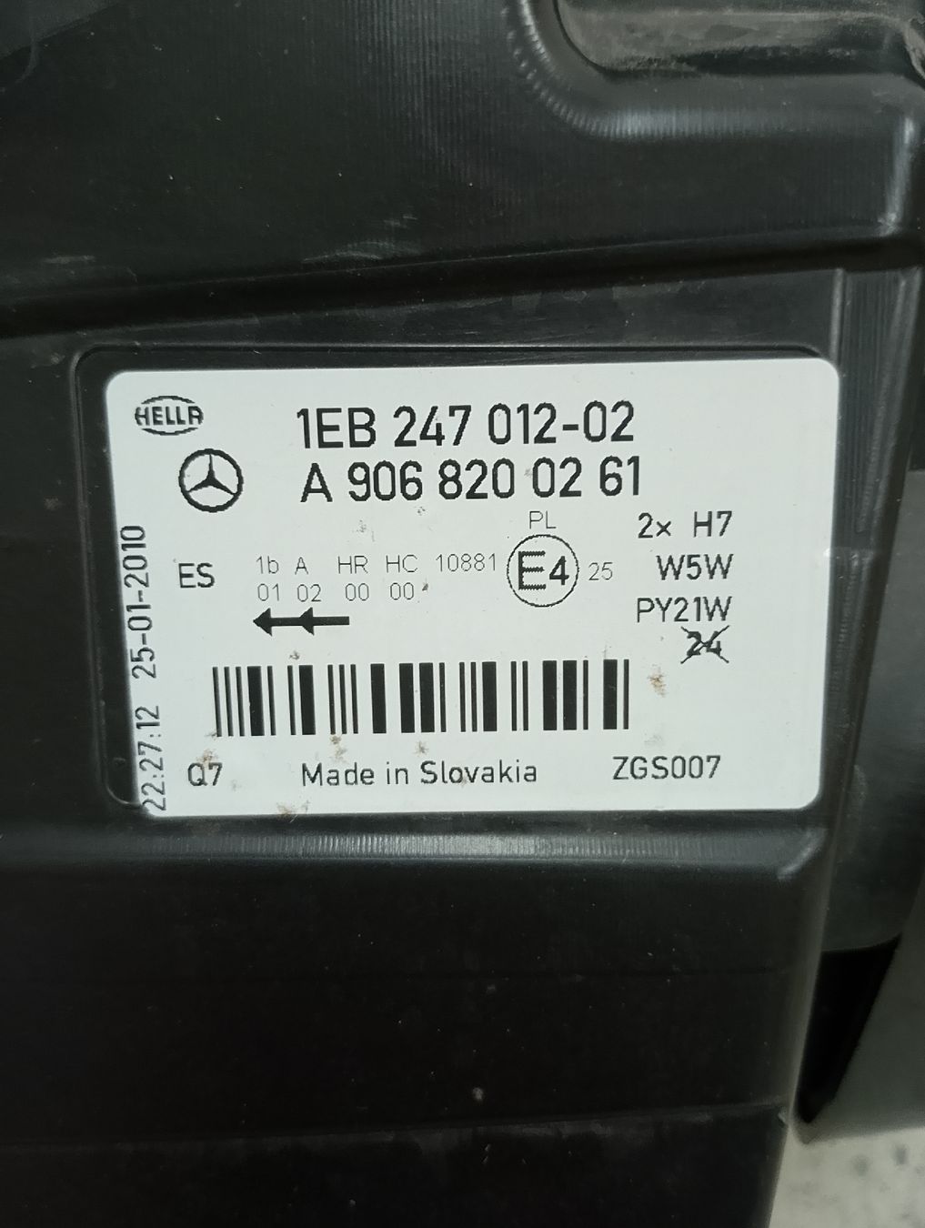 Mercedes-Benz Fari: Front Scheinwerfer rechts Mercedes Sprinter 906 – Usato da Zofingen venduto da Lechim01 2