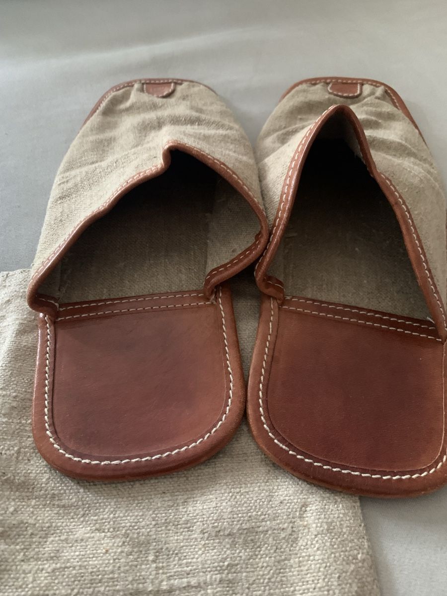 Scarpe da uomo: Maenner extravagante Leinen Pantoffel – Usato da Bergdietikon venduto da zor_856j 4
