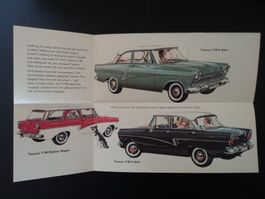 Prospekt Ford Taunus 17M 1950er Jahre