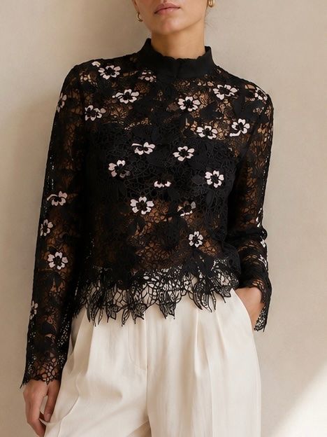 Self-Portrait Top: Self-Portrait Lace Top - Gr. S – Usato da Illnau venduto da Monkky