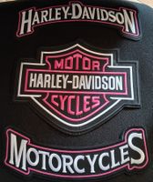 Harley-Davidson Pink - Lot de 3 Écussons Thermocollants J035