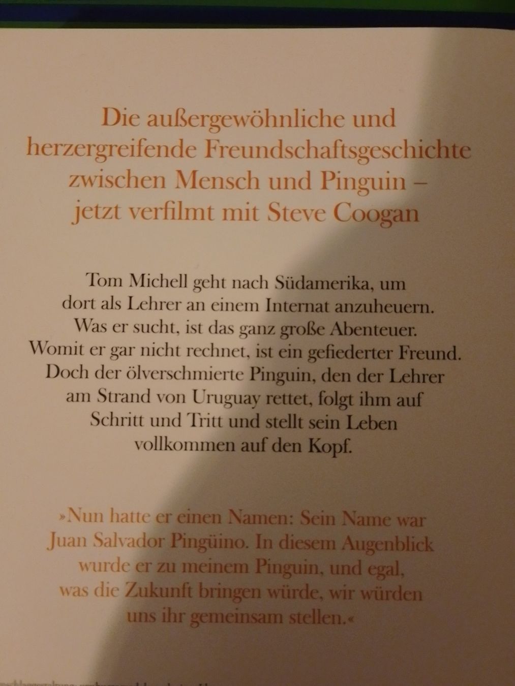 Bücher: Buch "Der Pinguin meines Lebens" Tom Michell, Top Zustand!!! – Gebraucht aus Zürich von Df224 1