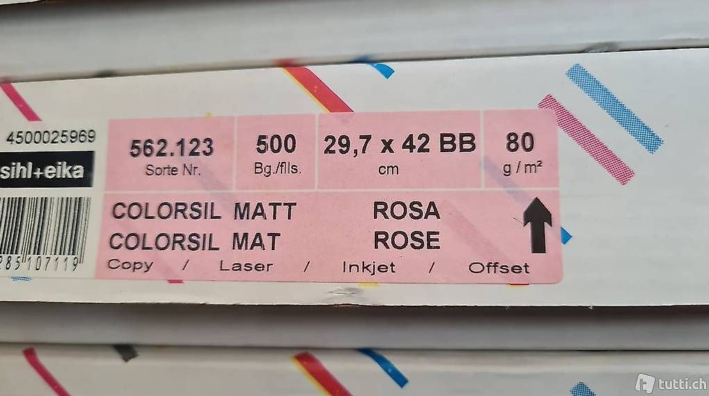 Tutti gli attrezzi: COLORSIL Matt Rosa 80g, A3 – Usato da Löhningen venduto da Divemisli