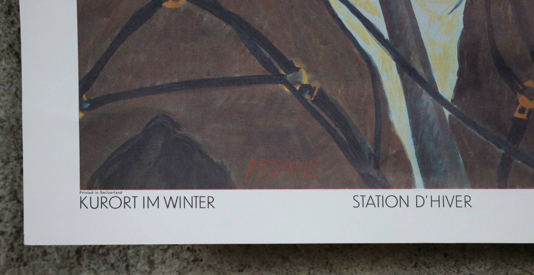 Foto & Immagini: Schulwandbild, Schulbild "Kurort im Winter" P. Stähli – Usato da Birrwil venduto da brandschatz_birrwil 2