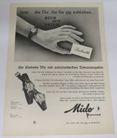 Alte Werbung White Horse, Mido Powerwind Uhr