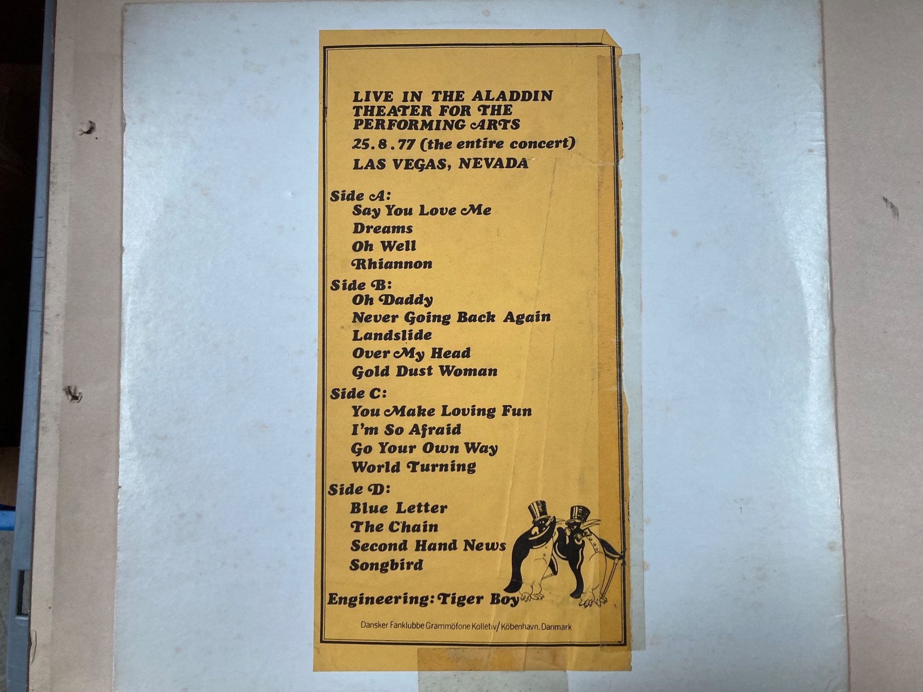 Dischi in vinile: Fleetwood Mac - Bootleg - Las Vegas – Usato da zürich venduto da papalapa 1