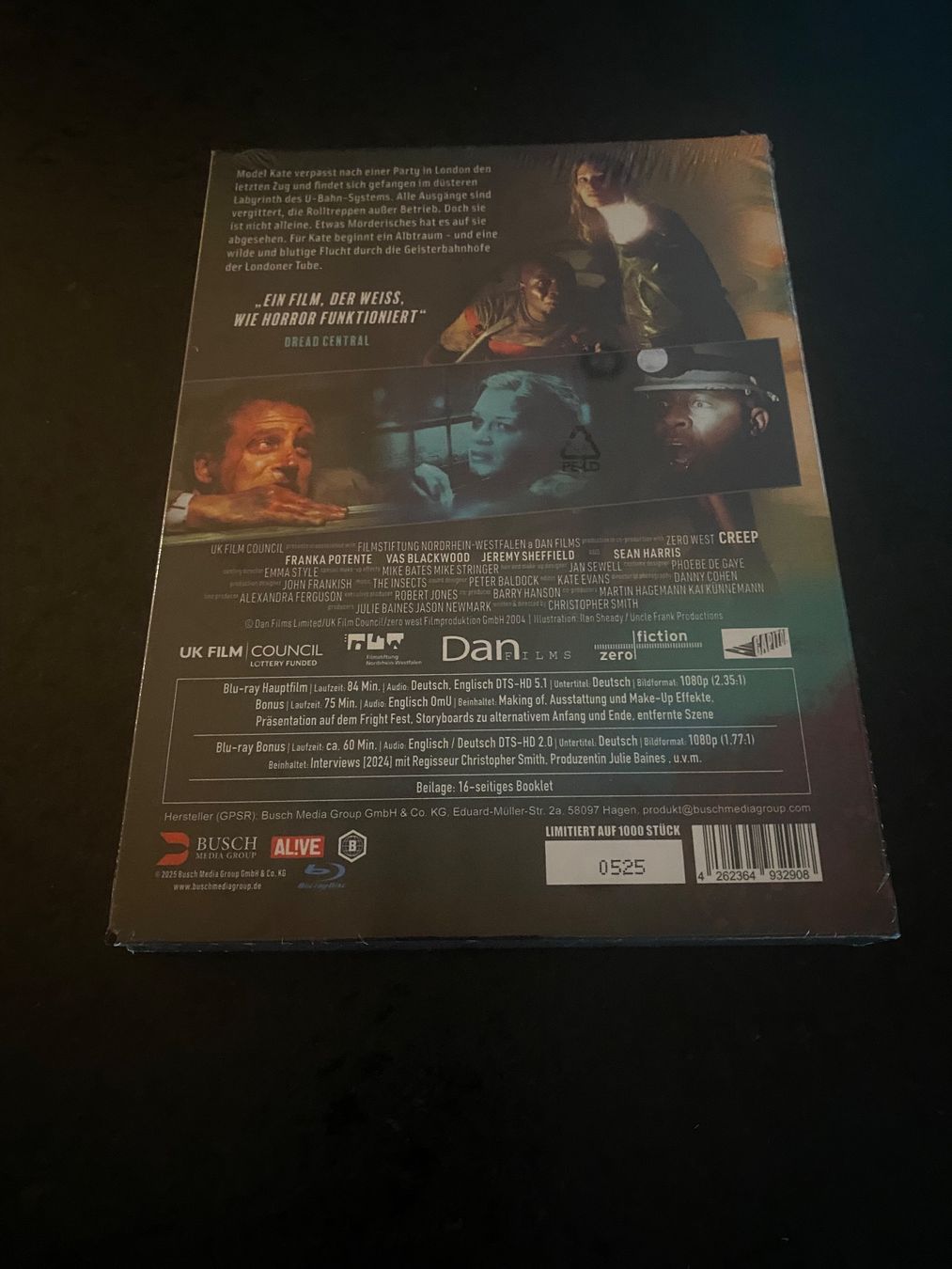 Tutti i DVDs: Creep Mediabook Blu-ray OVP – Nuovo e nell'imballaggio originale da Schmitten FR venduto da Fi_Ra 1