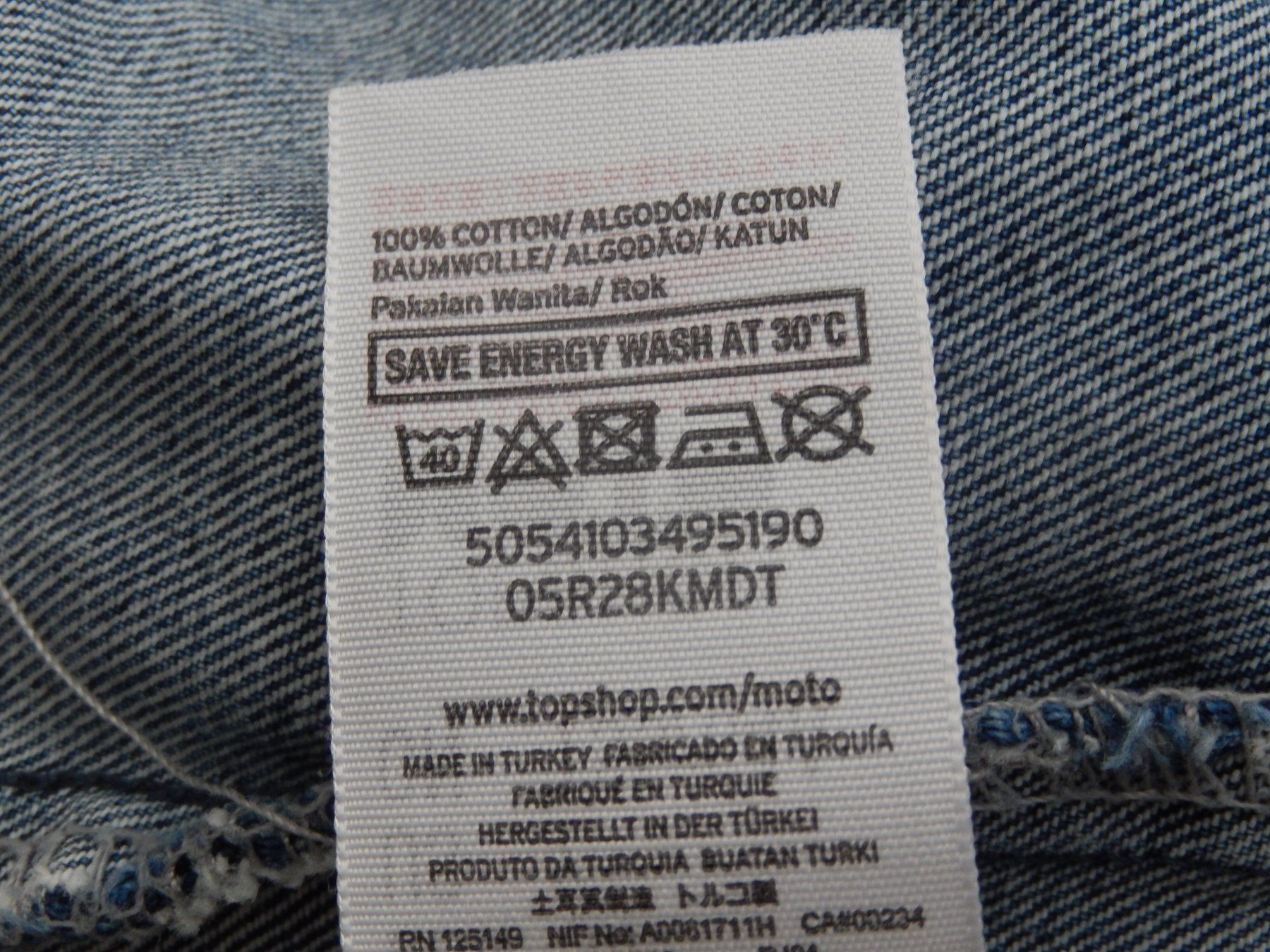 Topshop Gonne: TOPSHOP Denim Minirock Gr. XXS – Usato da Tuggen venduto da vivira 9