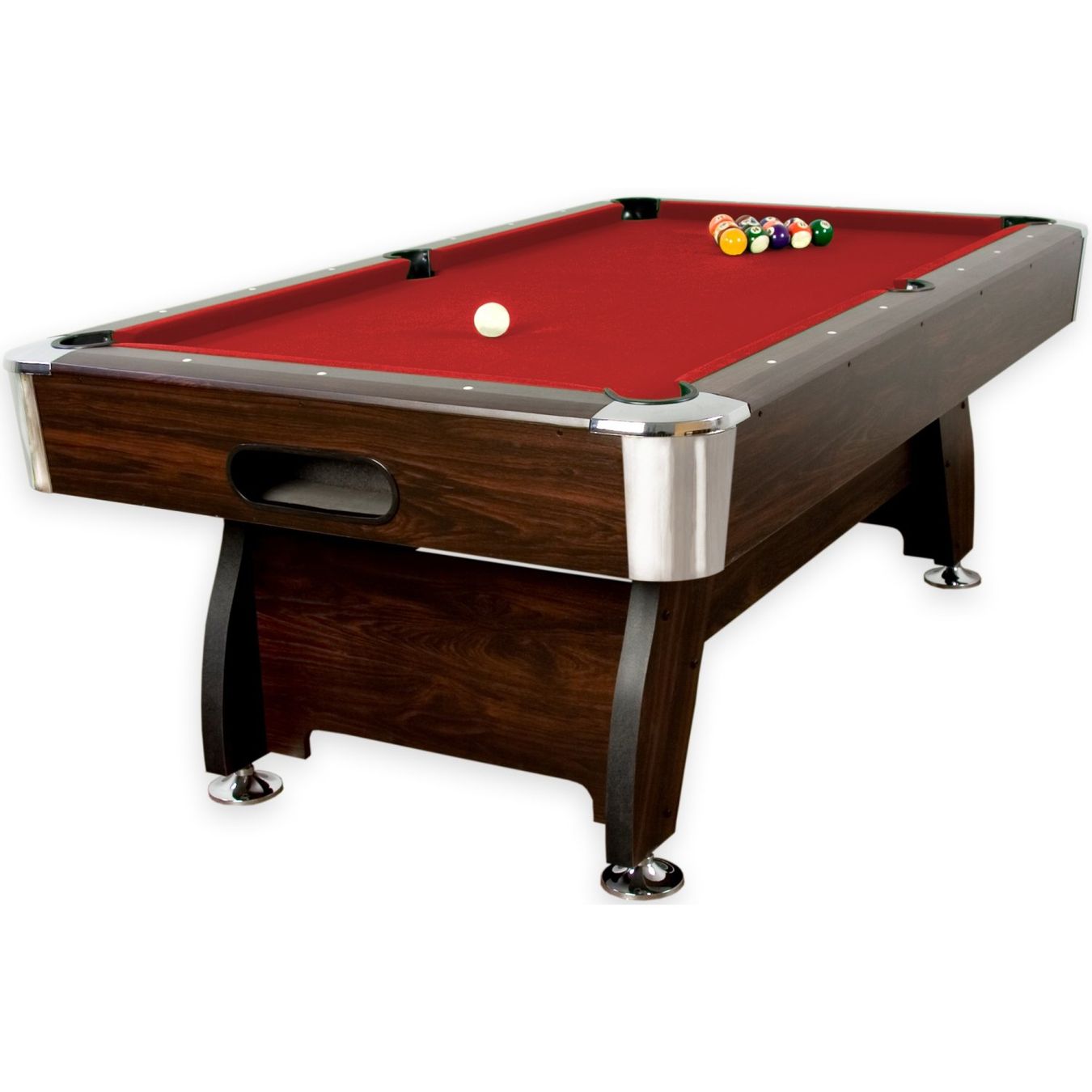 Tavoli da biliardo: 7 ft Billardtisch "Premium" – Braun / Rot – Usato da Olten venduto da antonio.troia
