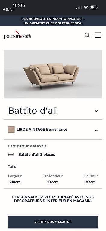 Sofas: Canapé / Sofa Poltronesofà  – Gebraucht aus Le Mont-Pèlerin von nad_j5pk 3