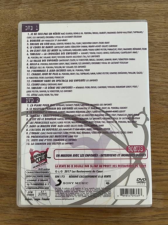CD: À vendre CD les enfoirés 2017 – Usato da Crans VS venduto da cei_qws7 2