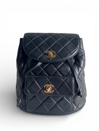 CHANEL Lambskin Quilted Backpack Tasche