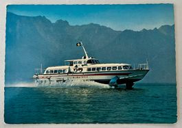 Carte postale - bateau rapide du Lac Léman 1964