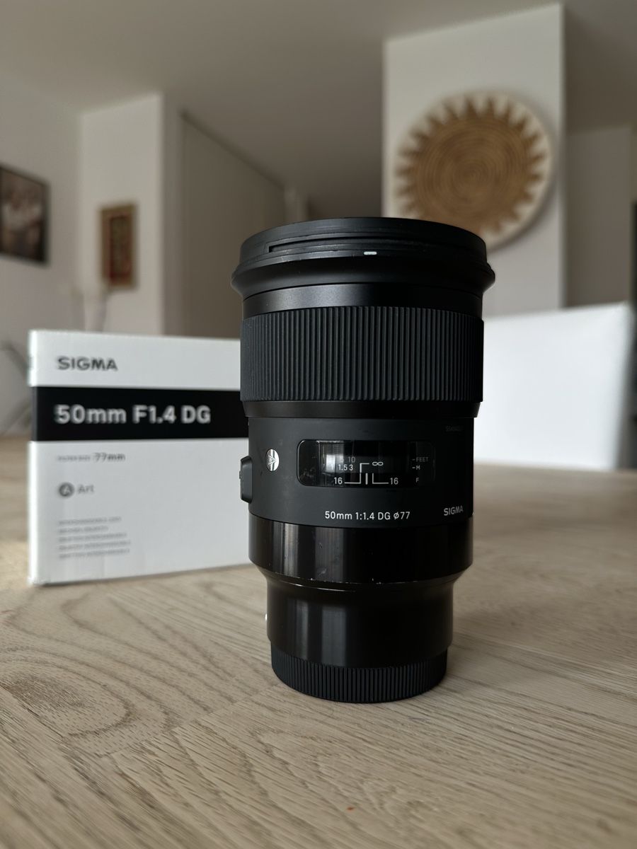 Sigma Objektive: Objectif Sigma 50mm F1.4 DG Art 77mm E-mount – Gebraucht aus Gland von ManRay11 1