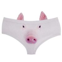 🐷🌸 Lustige Damen-Panties mit Säuli 3D Print 💫