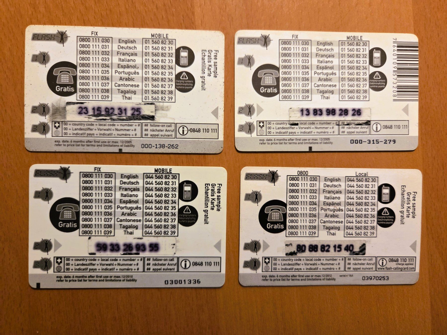 Schede telefoniche: DIVERSE - PREPAID - SCHWEIZ – Usato da Brüttisellen venduto da Nighttrain 1