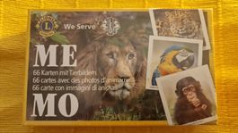 Lions Memo Spiel, 66 Karten, Tierbilder, Originalverpackt