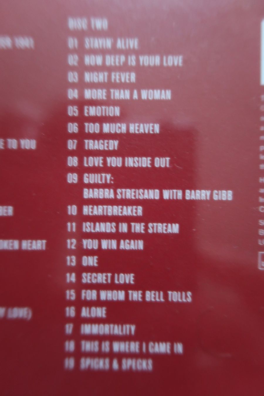CD: BEE GEES - THEIR GREATEST HITS - THE RECORD - 2x CD – Usato da Basel venduto da Patiscat 3