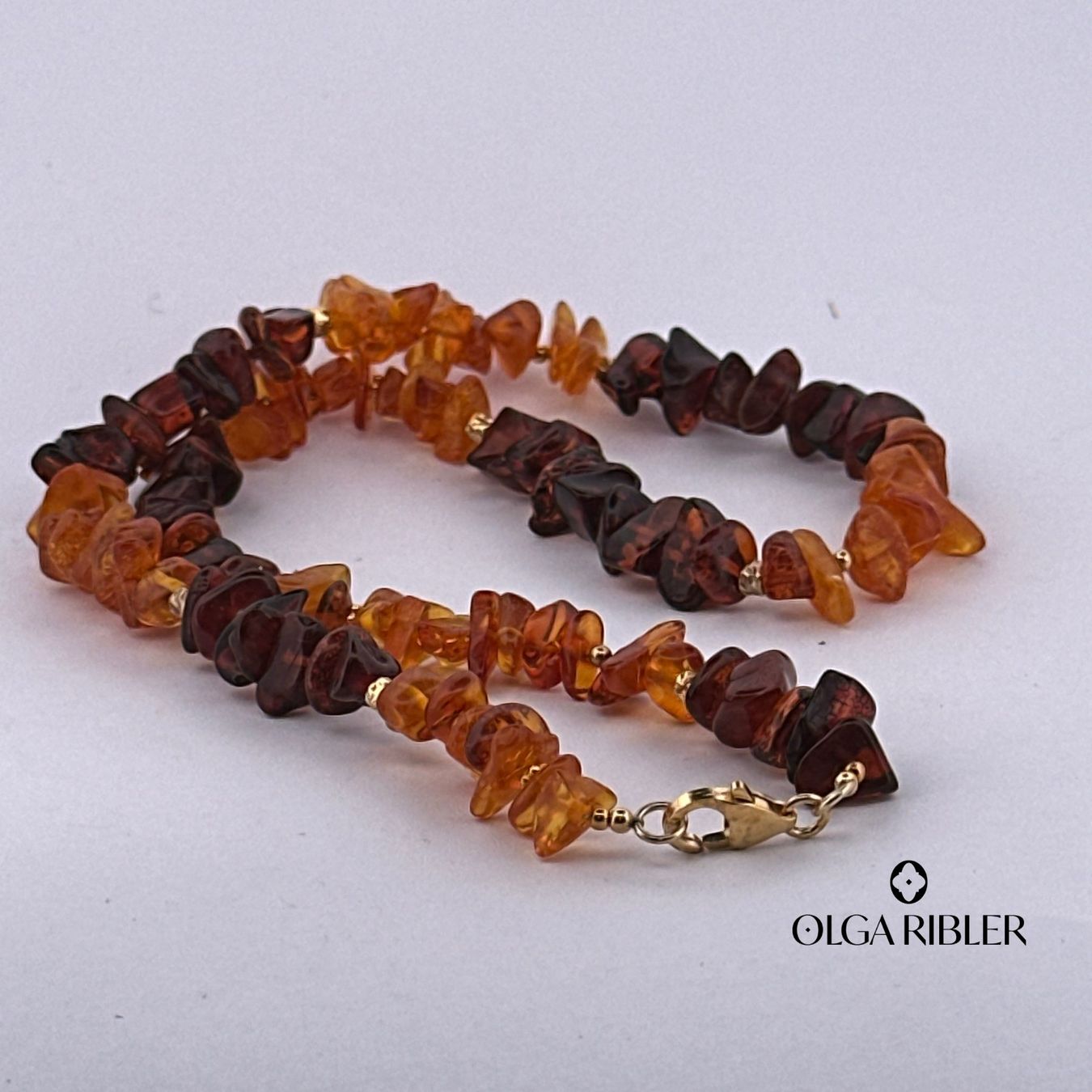 Olga Ribler Catenine: Bernstein Unikate Collier by Olga Ribler – Nuovo (secondo la descrizione) da Luzern venduto da Schmuckoutlet 3