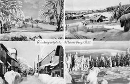 2x Gruss aus MASSERBERG THÜR. - Wintersportplatz