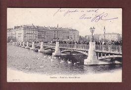 GENEVE - Pont du Mont Blanc - 1905 CPN