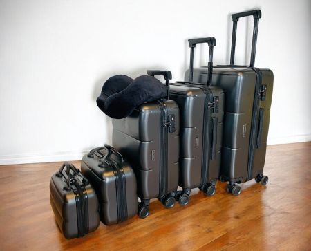 6er Koffer SET TSA POLYC. inkl. Kissen gateBAG Anthrazit NEU