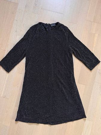 Schwarz-glitzerndes Zara Kleid