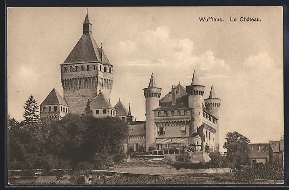 Cartoline postali: AK Vufflens, Le Chateau – Usato da Berlin venduto da bartko-reher