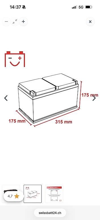 Batterie: ACCONIC VP58035 Performance 85Ah Autobatterie – Usato da Lütisburg venduto da mel_9bdq 4