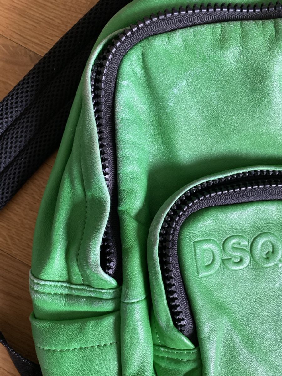 Dsquared2 Zaini: Rucksack Dsquared2 Leder grün  – Usato da Bern venduto da mue_yhz5 1
