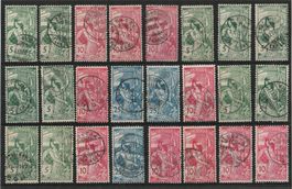 sauberes Lot Weltpostverein UPU 1900, gestempelt