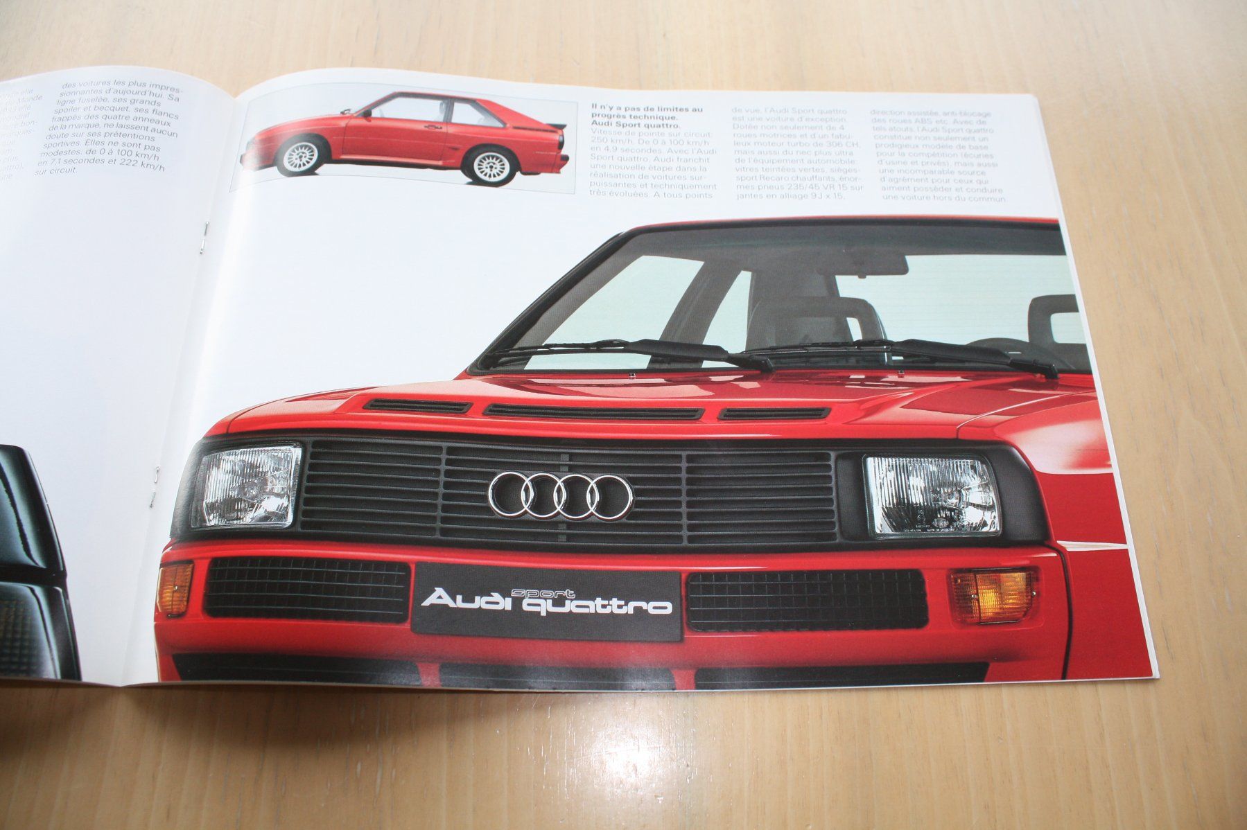 Audi Documenti: Audi Quattro Programm Prospekt 2/1985 Französisch – Usato da Wikon venduto da erwin400 7