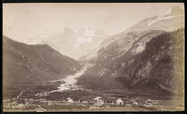 Fotografie Kandersteg, Teilansicht des O